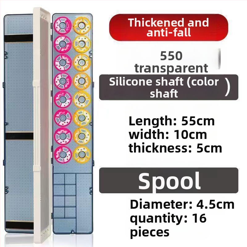 Többcélú horgász úszó doboz 12 úszóval, háromrétegű kialakítás, nagy kapacitás, rekeszek a fő- és mellékágak számára