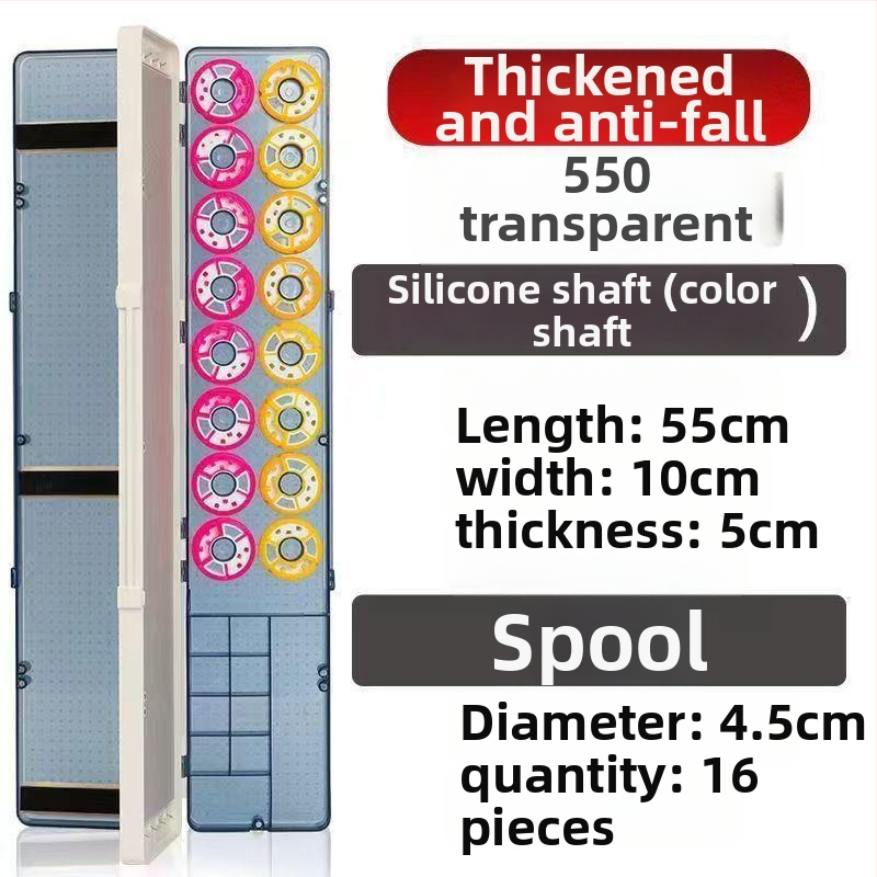 Többcélú horgász úszó doboz 12 úszóval, háromrétegű kialakítás, nagy kapacitás, rekeszek a fő- és mellékágak számára