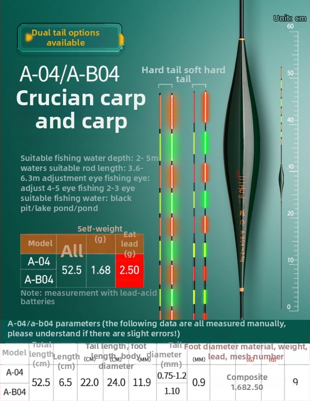 Vertikālais zvejas pludiņš ar augstu jutīgumu, gaismas, integrēts mīksts un ciets astiņš, dienas un nakts elektroniskais pludiņš