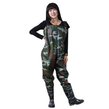 Vandeniui atsparus žvejybos kombinezonas su įmontuotomis batelėmis