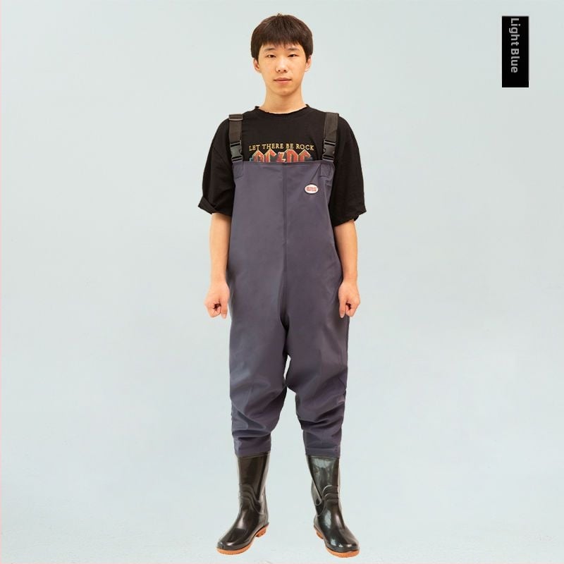 Vandeniui atsparus žvejybos kombinezonas su įmontuotomis batelėmis