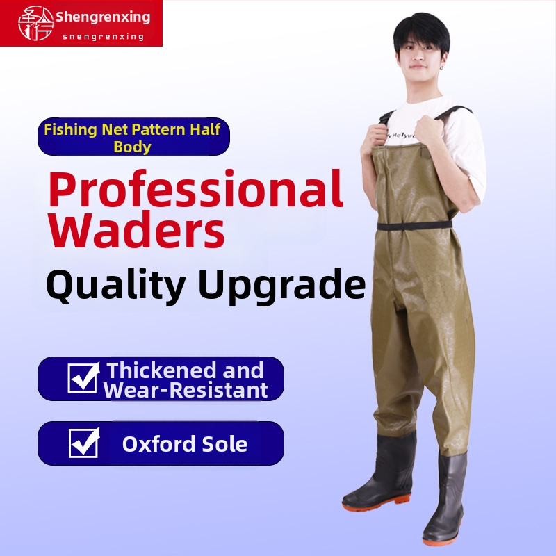 PVC vandeniui atsparios žvejybos kelnės – atsparios dėvėjimui, vėjui, storintos, universalios