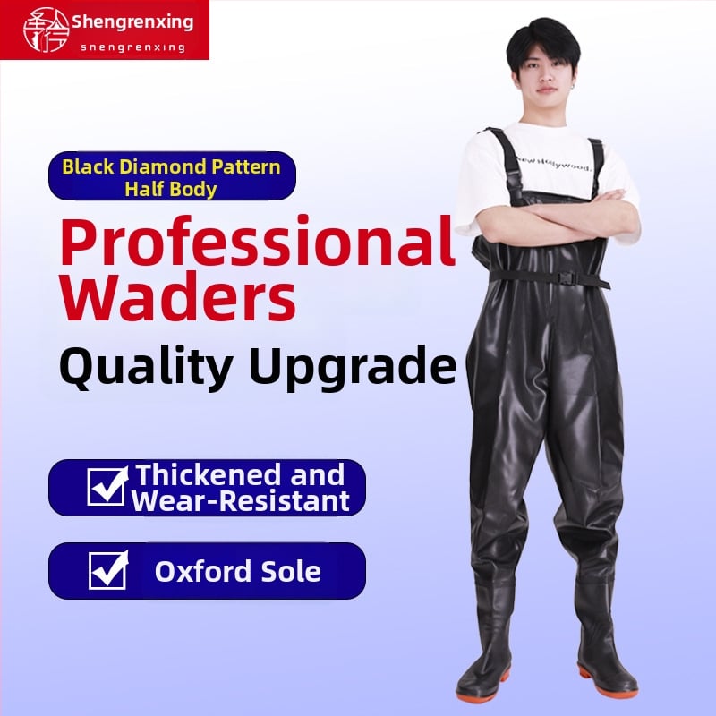 PVC vandeniui atsparios žvejybos kelnės – atsparios dėvėjimui, vėjui, storintos, universalios