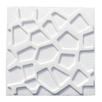 3D zidna naljepnica za dnevni boravak – XPE materijal, samoljepljiva, vodootporna, geometrijska apstrakcija, moderni minimalistički stil