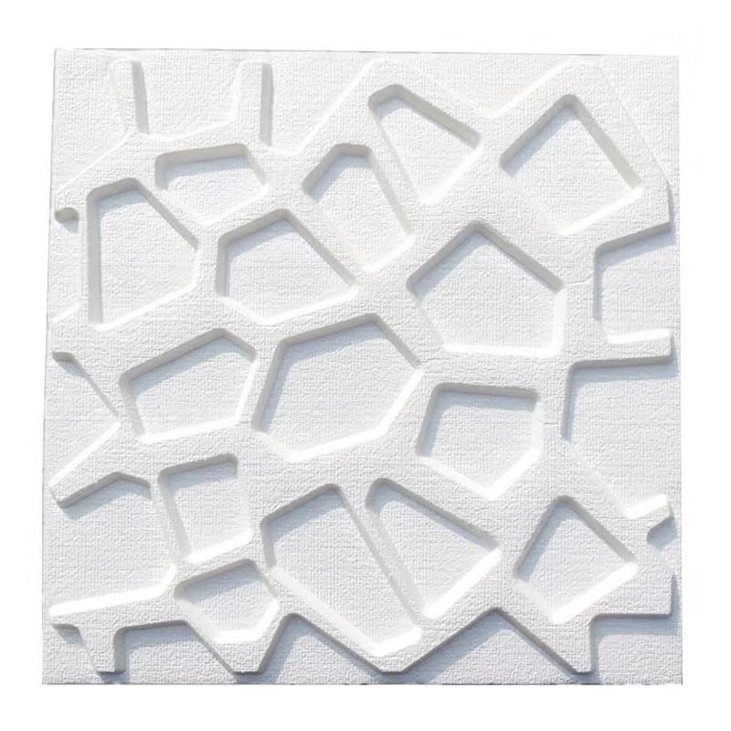 3D zidna naljepnica za dnevni boravak – XPE materijal, samoljepljiva, vodootporna, geometrijska apstrakcija, moderni minimalistički stil