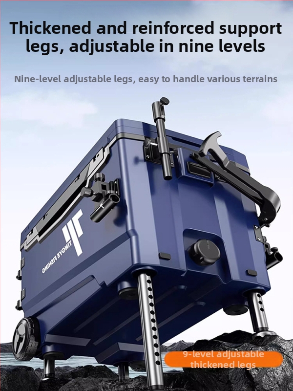 Koliesková rybárska krabička, ultra ľahká, viacfunkčná výbava na rybolov, ABS, kapacita 25–32 L