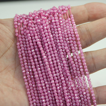 Mărgele rotunde, fațetate, cu gaură dreaptă – mărgele spacer semi-finish pentru bijuterii DIY (colier și brățară)