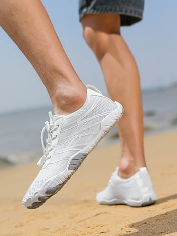 Ūdens kurpes ar pieciem pirkstiem upes izpētei – Universālas, zemais augšējais, pretslīdējoša gumijas zole, augšdaļā gaisa slānis