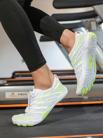 Ūdens kurpes ar pieciem pirkstiem upes izpētei – Universālas, zemais augšējais, pretslīdējoša gumijas zole, augšdaļā gaisa slānis