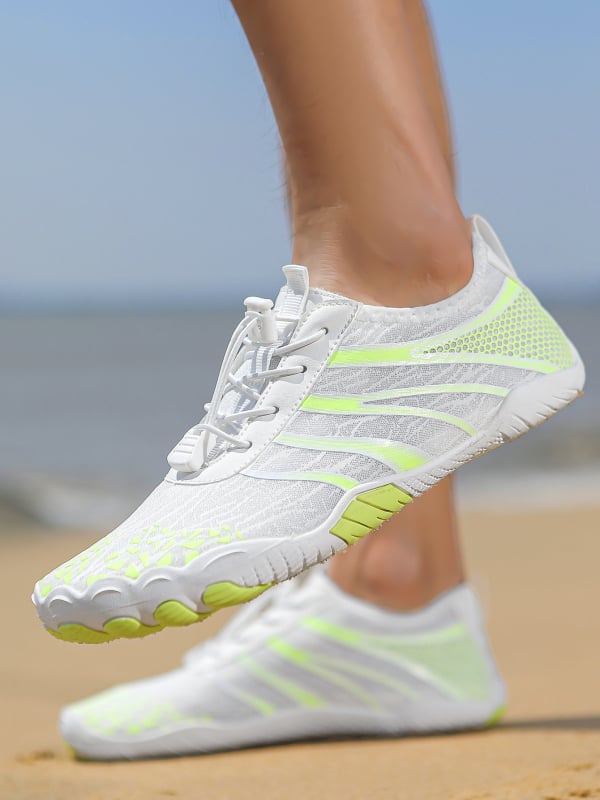 Ūdens kurpes ar pieciem pirkstiem upes izpētei – Universālas, zemais augšējais, pretslīdējoša gumijas zole, augšdaļā gaisa slānis