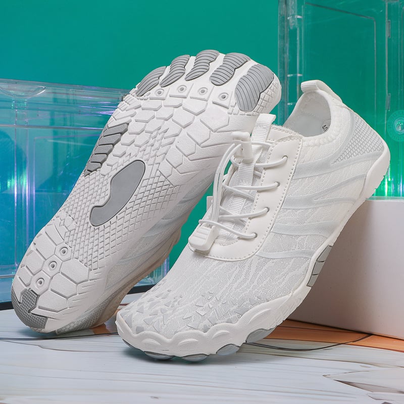 Ūdens kurpes ar pieciem pirkstiem upes izpētei – Universālas, zemais augšējais, pretslīdējoša gumijas zole, augšdaļā gaisa slānis