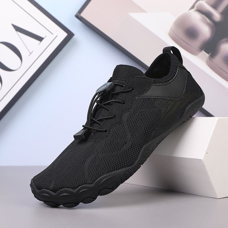 Ūdens kurpes ar pieciem pirkstiem upes izpētei – Universālas, zemais augšējais, pretslīdējoša gumijas zole, augšdaļā gaisa slānis