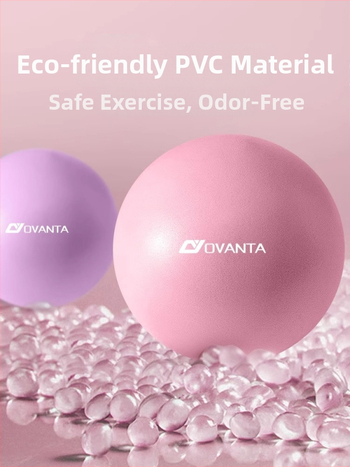 Ovanda PVC jogos kamuolys dubens dugno treniravimui, suaugusiems, po gimdymo atsigavimas, kūno centro pusiausvyra, 70 g