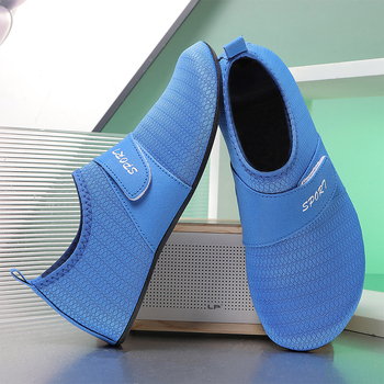 Lauko vandens bateliai su Velcro užtrauktuku, Space Layer viršus, natūralaus kaučiuko išorinis padas, gumos vidurinė pada, kvėpuojantys ir greitai džiūstantys, lengvi