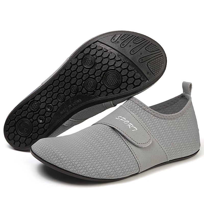 Lauko vandens bateliai su Velcro užtrauktuku, Space Layer viršus, natūralaus kaučiuko išorinis padas, gumos vidurinė pada, kvėpuojantys ir greitai džiūstantys, lengvi