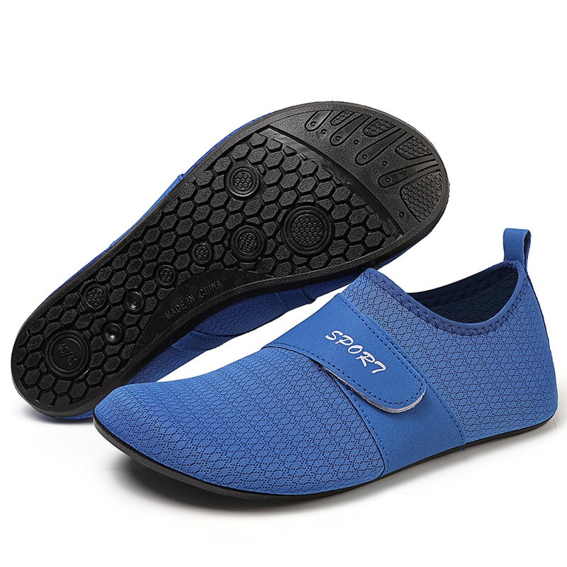 Lauko vandens bateliai su Velcro užtrauktuku, Space Layer viršus, natūralaus kaučiuko išorinis padas, gumos vidurinė pada, kvėpuojantys ir greitai džiūstantys, lengvi