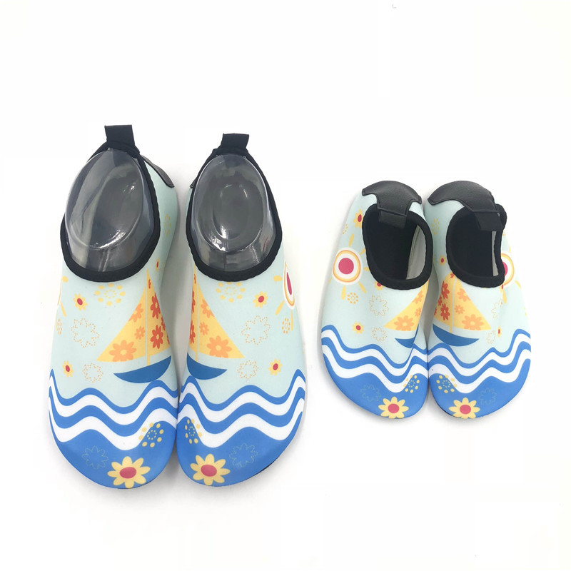 Ūdens apavi bērniem un vecākiem, pretslīdēšana, zems augšējais dizains, EVA vidējā zole, TPR zole