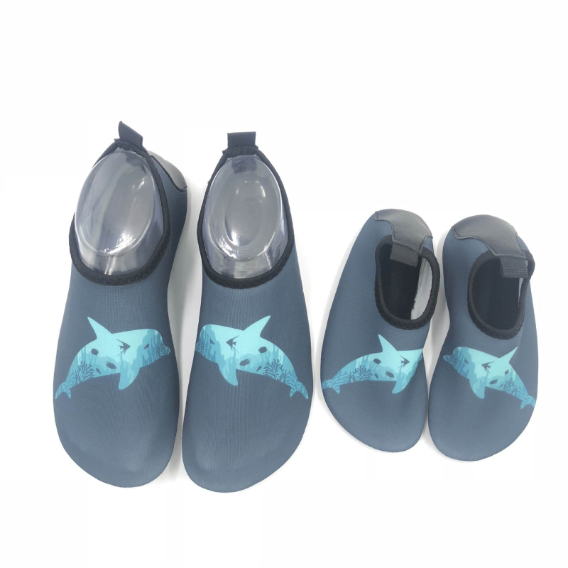 Ūdens apavi bērniem un vecākiem, pretslīdēšana, zems augšējais dizains, EVA vidējā zole, TPR zole