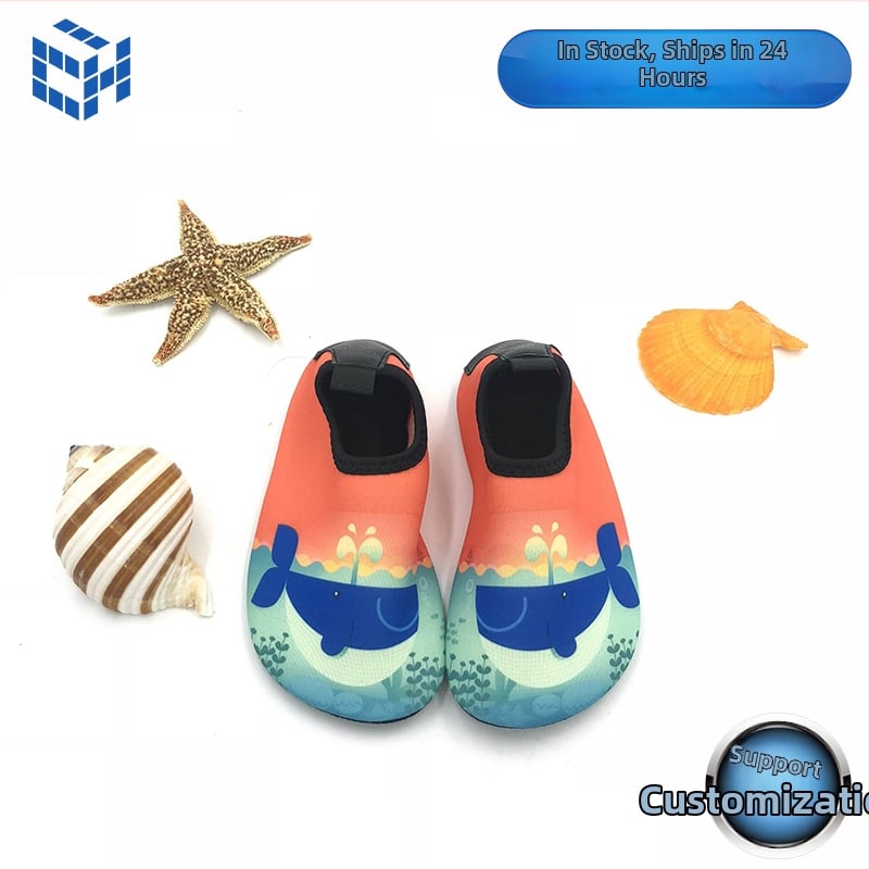 Ūdens apavi bērniem un vecākiem, pretslīdēšana, zems augšējais dizains, EVA vidējā zole, TPR zole