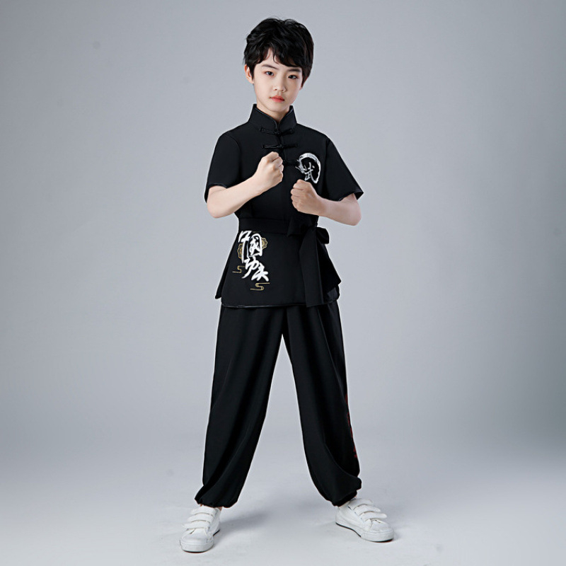 Dječja odjeća za Tai ChiKung Fu izvedbu — bambusovo ugljično vlakno, 98% spandeks, unisex, podstava od pamuka