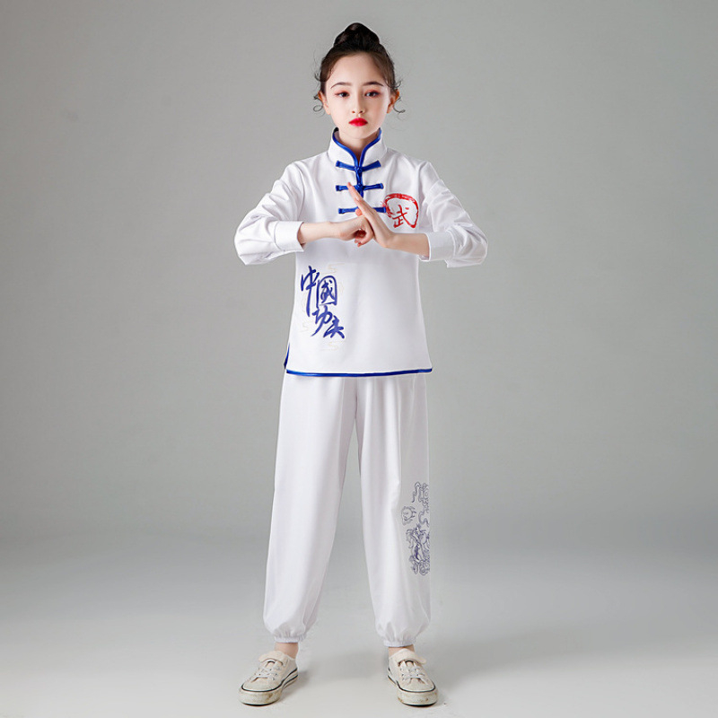 Dječja odjeća za Tai ChiKung Fu izvedbu — bambusovo ugljično vlakno, 98% spandeks, unisex, podstava od pamuka
