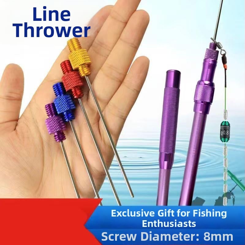 Garā zvejas līnijas palaidējs ar garu darbības diapazonu, tērauda adatas tipa, vienkāršs apaļas galvas dizains (Kods: Civet cat; Zīmols: Bez zīmola)