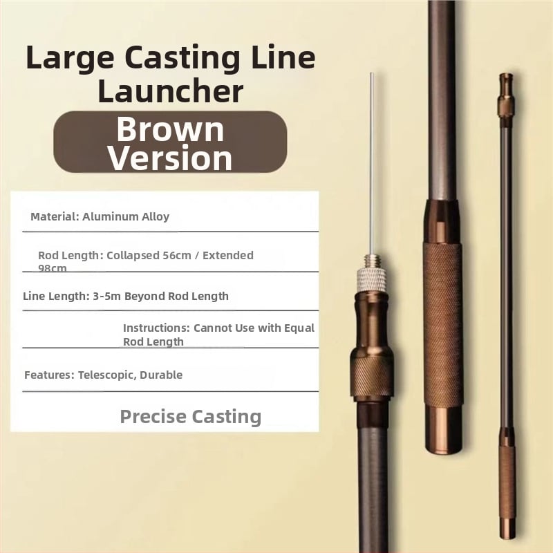 Garā zvejas līnijas palaidējs ar garu darbības diapazonu, tērauda adatas tipa, vienkāršs apaļas galvas dizains (Kods: Civet cat; Zīmols: Bez zīmola)