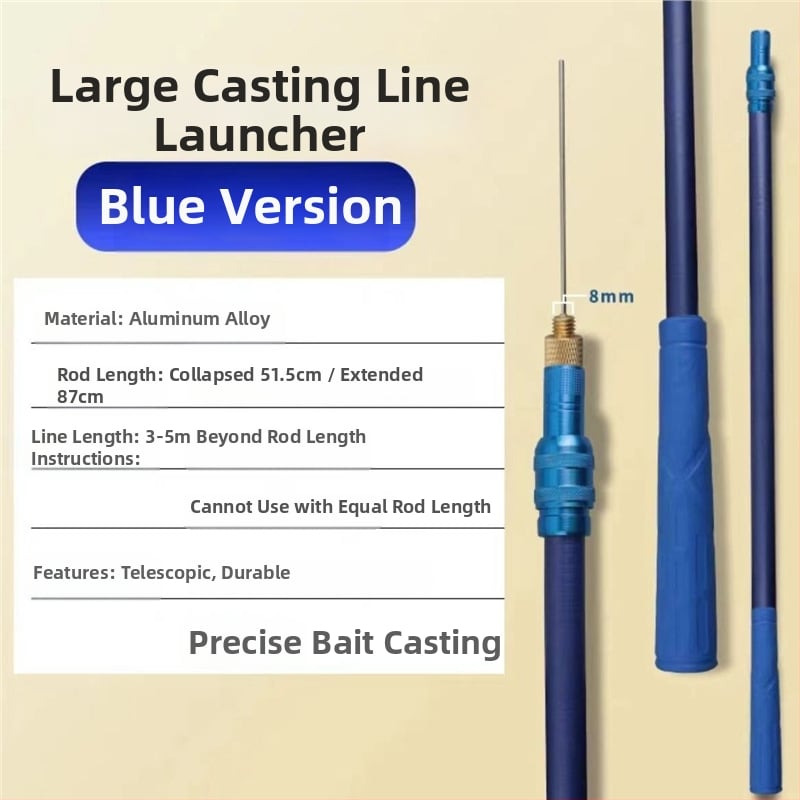 Garā zvejas līnijas palaidējs ar garu darbības diapazonu, tērauda adatas tipa, vienkāršs apaļas galvas dizains (Kods: Civet cat; Zīmols: Bez zīmola)