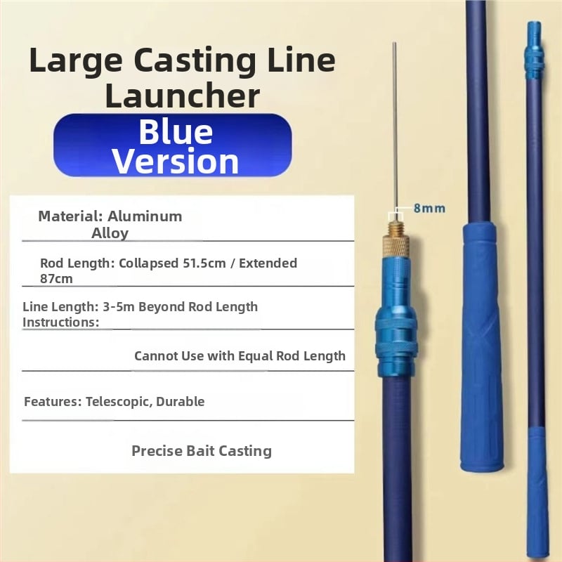 Garā zvejas līnijas palaidējs ar garu darbības diapazonu, tērauda adatas tipa, vienkāršs apaļas galvas dizains (Kods: Civet cat; Zīmols: Bez zīmola)