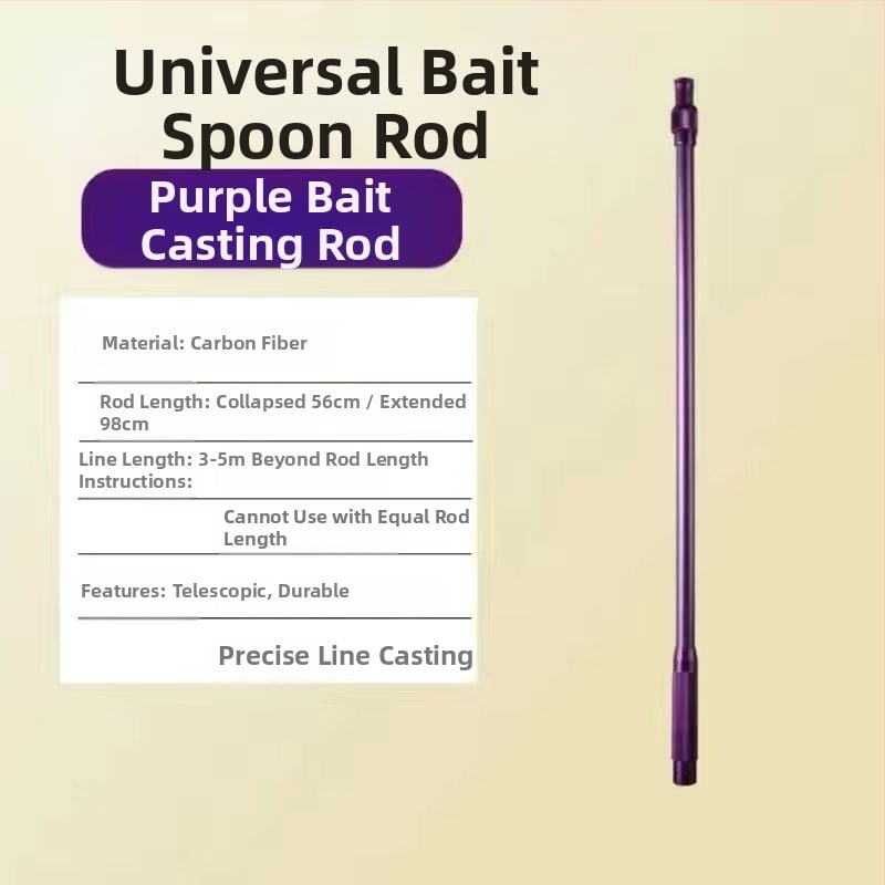 Garā zvejas līnijas palaidējs ar garu darbības diapazonu, tērauda adatas tipa, vienkāršs apaļas galvas dizains (Kods: Civet cat; Zīmols: Bez zīmola)