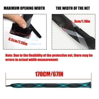 Rocklure makšķerēšanas somiņa ar pavadu, teleskopisks tīkla aizsarglādiņš, PET materiāls