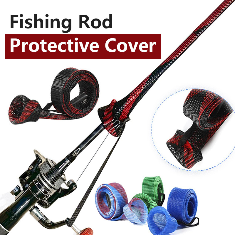 Rocklure makšķerēšanas somiņa ar pavadu, teleskopisks tīkla aizsarglādiņš, PET materiāls