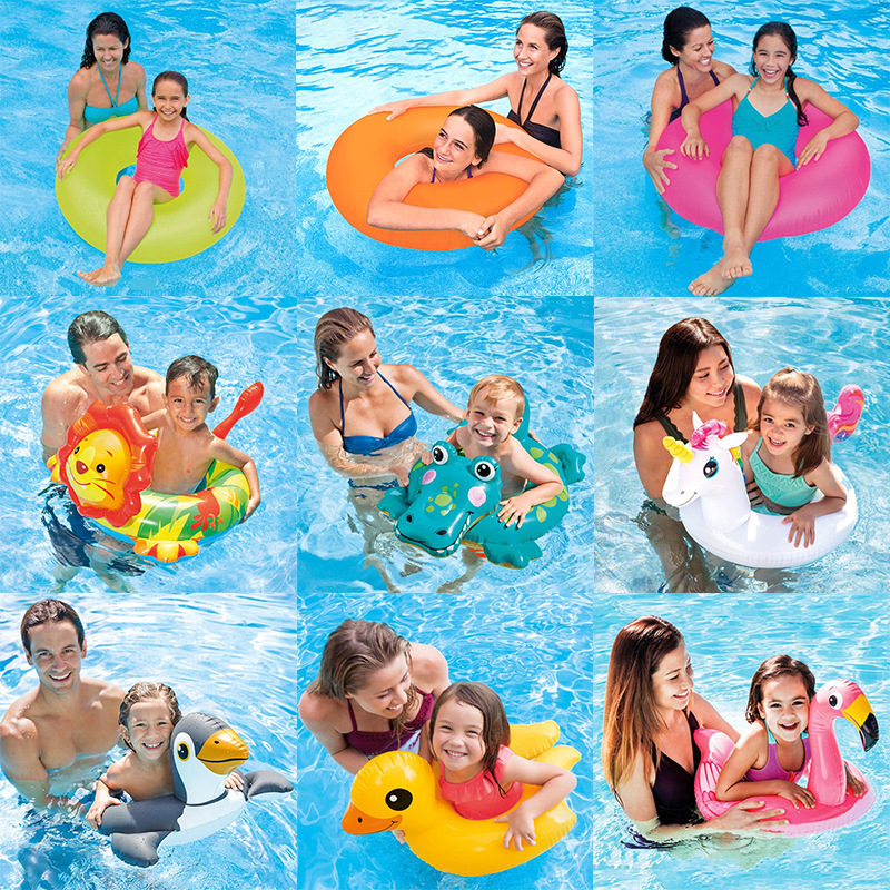 INTEX inel gonflabil pentru copii, cu model desen animat, PVC ecologic