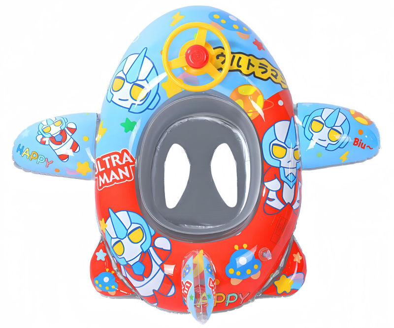 Dječji plivački prsten s karikaturnim uzorkom, ekološki PVC, debljina 0,35 mm