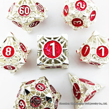 Vara DND kauliņu komplekts ar noapaļotām malām un izgriezuma dizainu, 100 gab., izcelsme Šenženā, bez pielāgojumiem