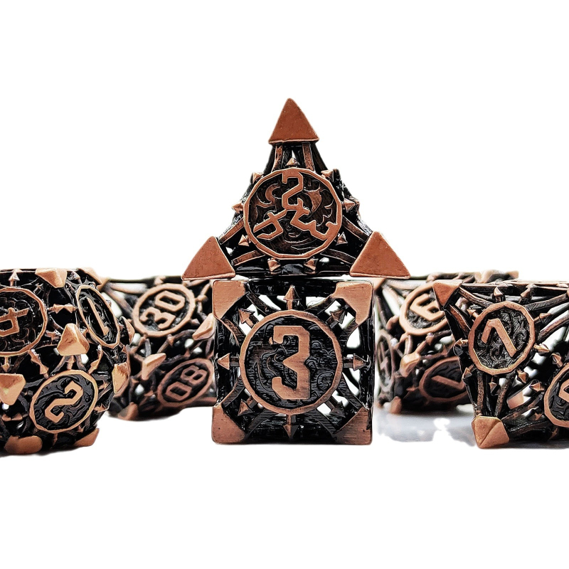 Vara DND kauliņu komplekts ar noapaļotām malām un izgriezuma dizainu, 100 gab., izcelsme Šenženā, bez pielāgojumiem