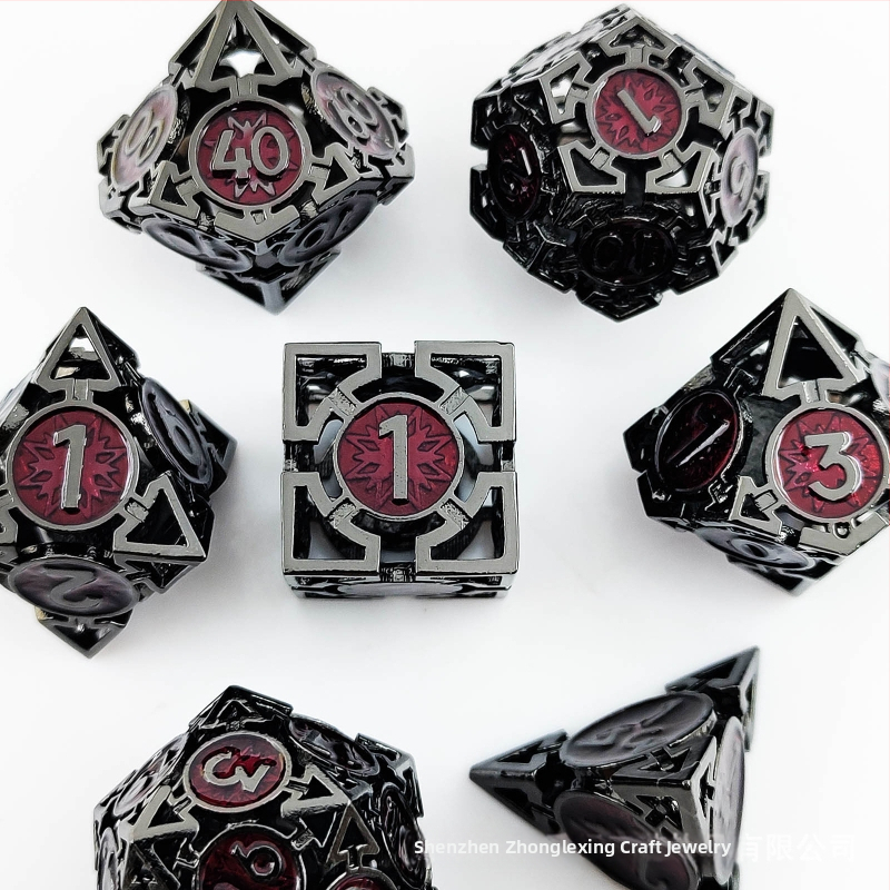 Vara DND kauliņu komplekts ar noapaļotām malām un izgriezuma dizainu, 100 gab., izcelsme Šenženā, bez pielāgojumiem