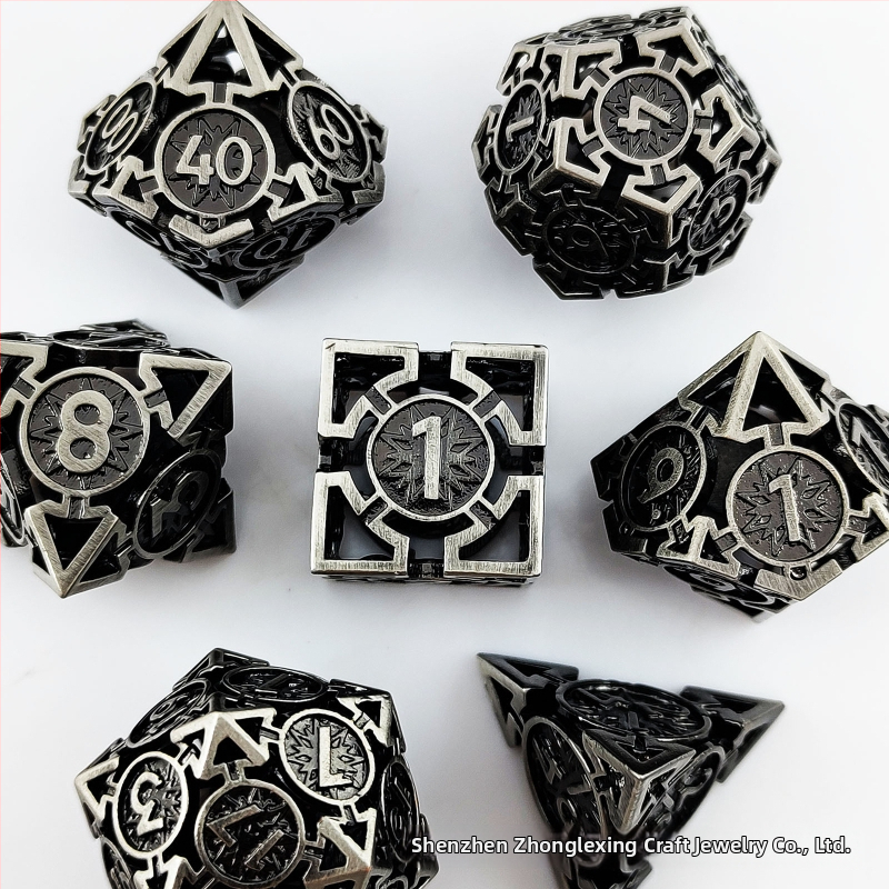 Vara DND kauliņu komplekts ar noapaļotām malām un izgriezuma dizainu, 100 gab., izcelsme Šenženā, bez pielāgojumiem