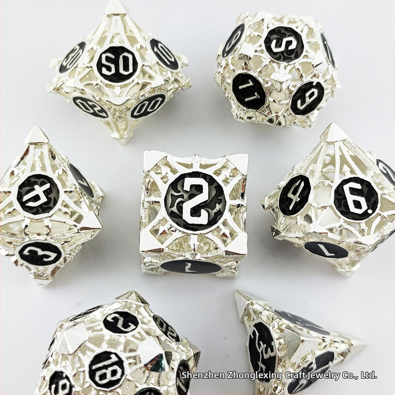 Vara DND kauliņu komplekts ar noapaļotām malām un izgriezuma dizainu, 100 gab., izcelsme Šenženā, bez pielāgojumiem