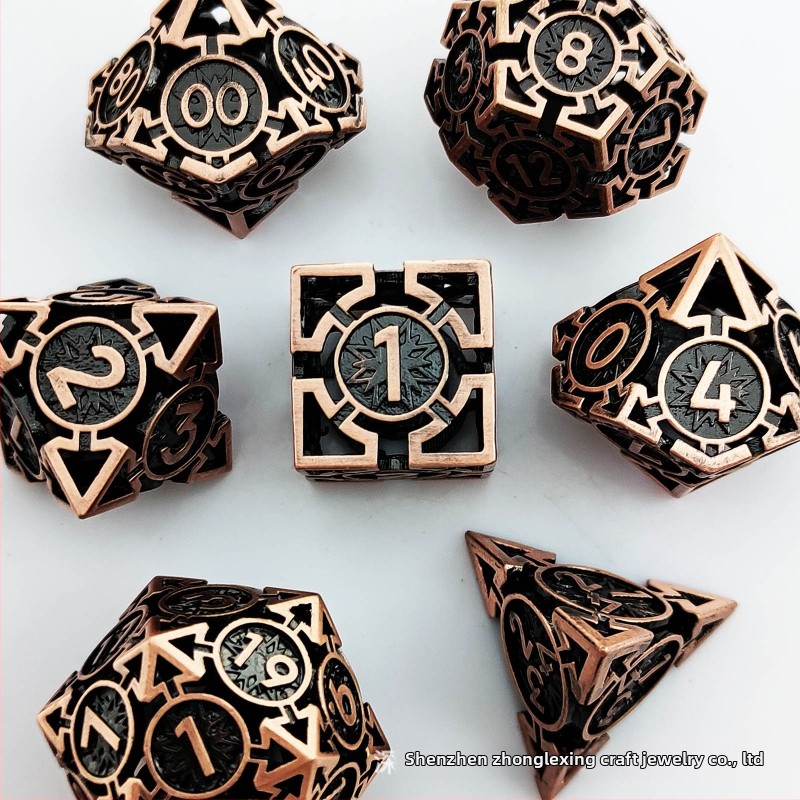 Vara DND kauliņu komplekts ar noapaļotām malām un izgriezuma dizainu, 100 gab., izcelsme Šenženā, bez pielāgojumiem