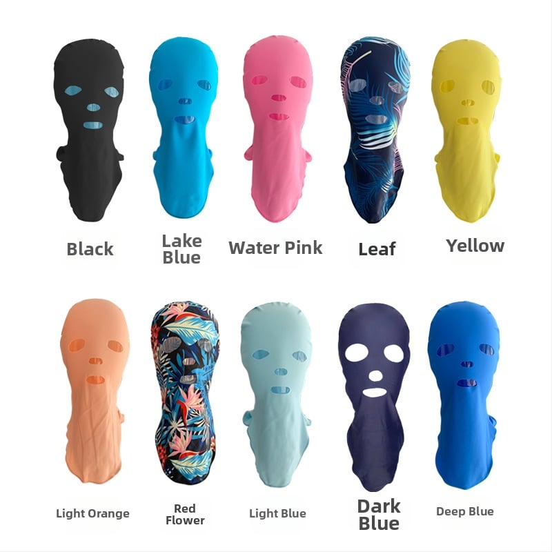 Κολυμβητικό καπέλο με προστασία από τον ήλιο για ενήλικες, unisex, αδιάβροχο κεφαλόδεμα; μάρκα Ice Lake Whale; Υλικό νάιλον-πολυεστέρας; Σχέδιο μονόχρωμο; Κατάλληλο για ποδηλασία, κολύμβηση και βάδισμα σε ρηχά νερά