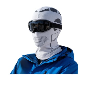 Ziemas velosipēdu pilnībā aizsargājoša sejas maska — fleece audums, universāla, zīmols Excellent riding star, noliktavā