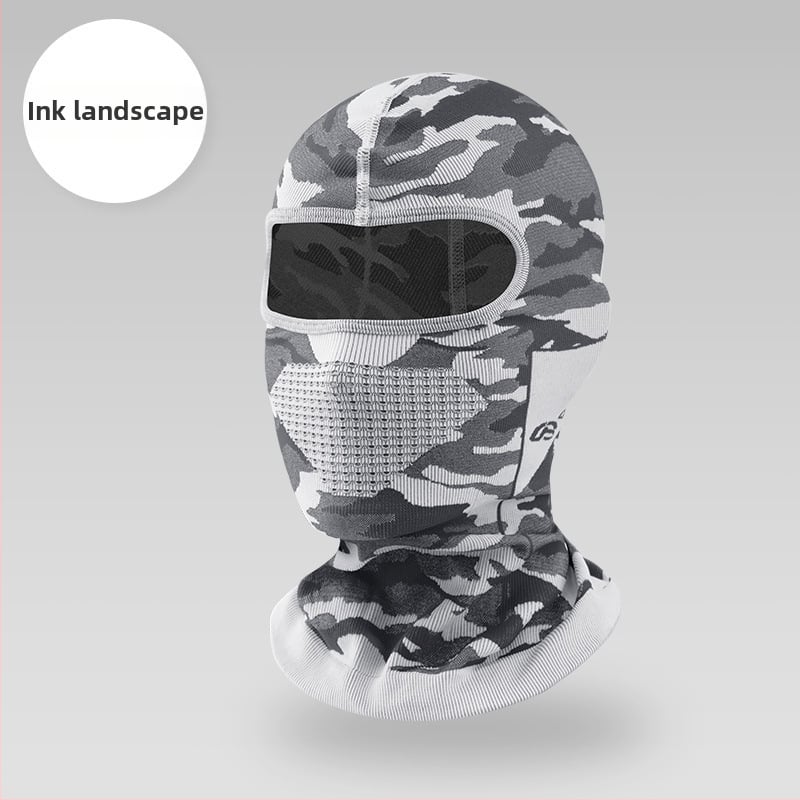 Ziemas velosipēdu pilnībā aizsargājoša sejas maska — fleece audums, universāla, zīmols Excellent riding star, noliktavā