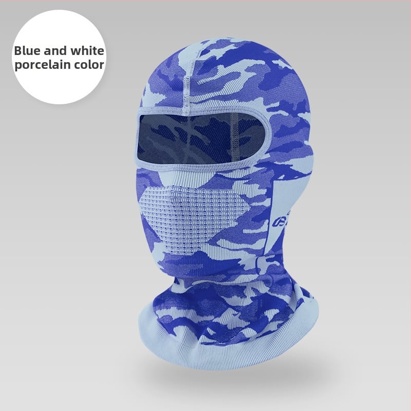 Ziemas velosipēdu pilnībā aizsargājoša sejas maska — fleece audums, universāla, zīmols Excellent riding star, noliktavā