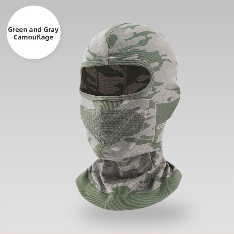 Ziemas velosipēdu pilnībā aizsargājoša sejas maska — fleece audums, universāla, zīmols Excellent riding star, noliktavā