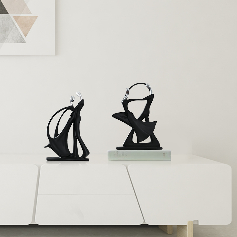 Dekorativna figura za vino ormarić, moderan minimalistički stil, smola