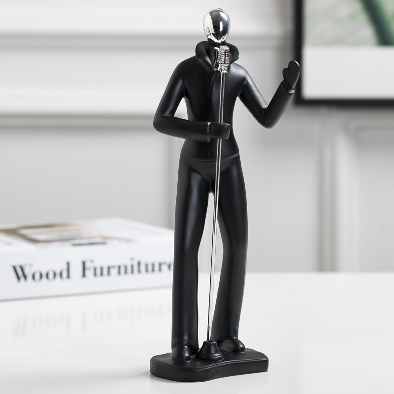 Dekorativna figura za vino ormarić, moderan minimalistički stil, smola