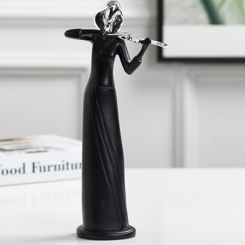 Dekorativna figura za vino ormarić, moderan minimalistički stil, smola