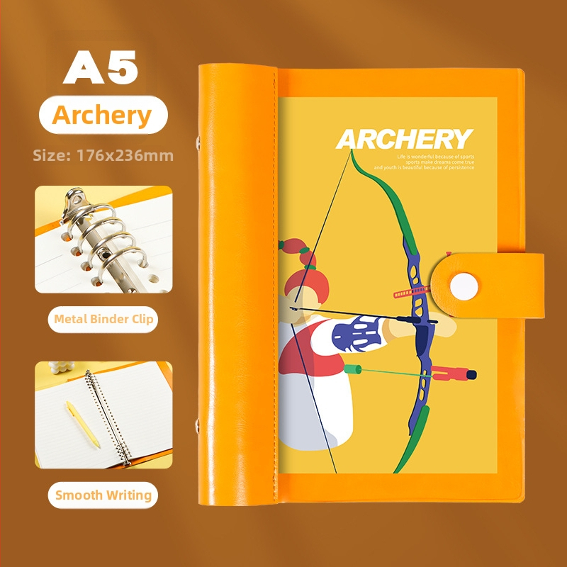 Mīksta vāka piezīmju grāmata ar noņemamiem lapām B5, 8 caurumiem, 60 lapu, Daolin papīrs