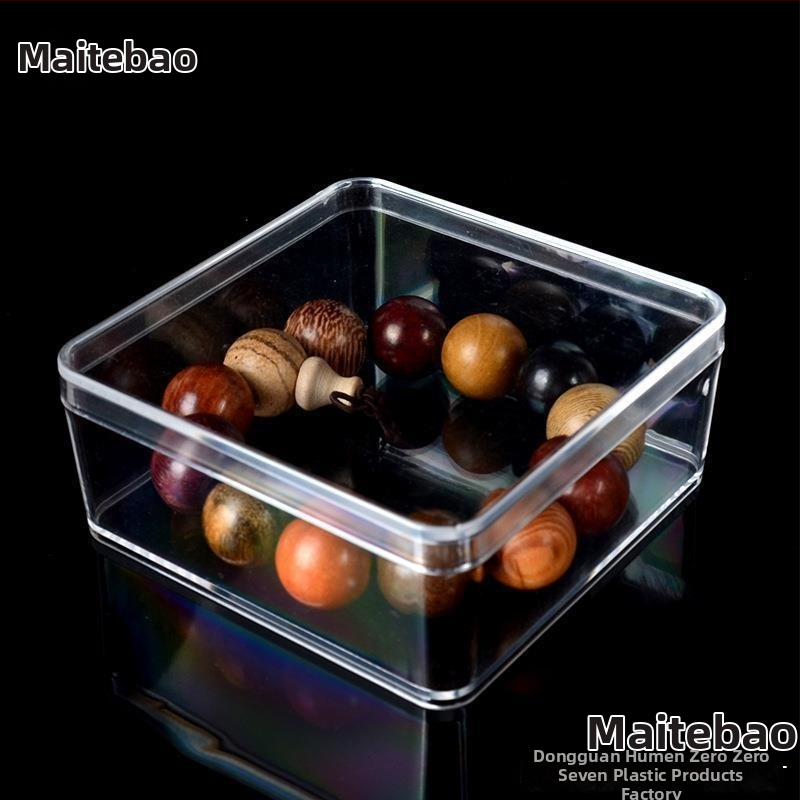 Šperková výstavná schránka – Priehľadná akryl, prachotesná, štvorcový/guľatý tvar, pre náramky a Buddha korálky